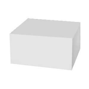 Куб пластиковый белый 40*40*20 см